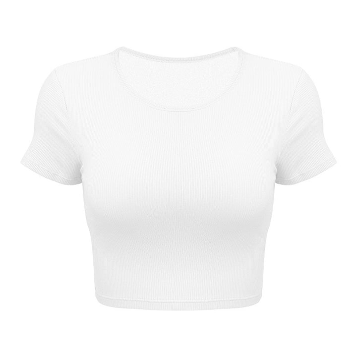 Dame Korte ærmet Rib-T-Shirt Stilla