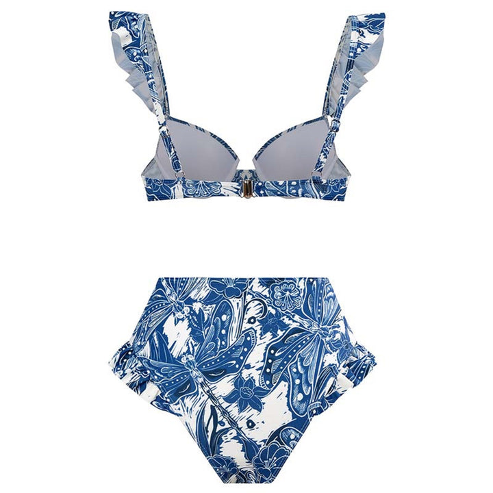 Damer sæt bestående af bikini og indpakningsskørt Stilla