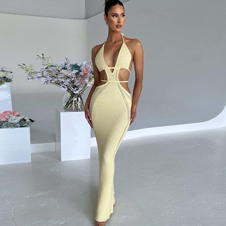 Dame Maxikjole i moderne Cut-Out-design Stilla