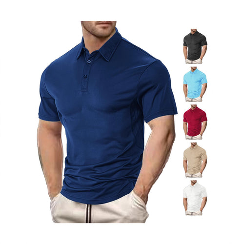 Herrer Polo-Shirt med fugtregulerende teknologi og moderne krave Stilla