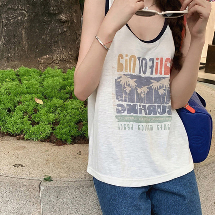 Femme Relaxed Fit Grafik Tanktop Stilla