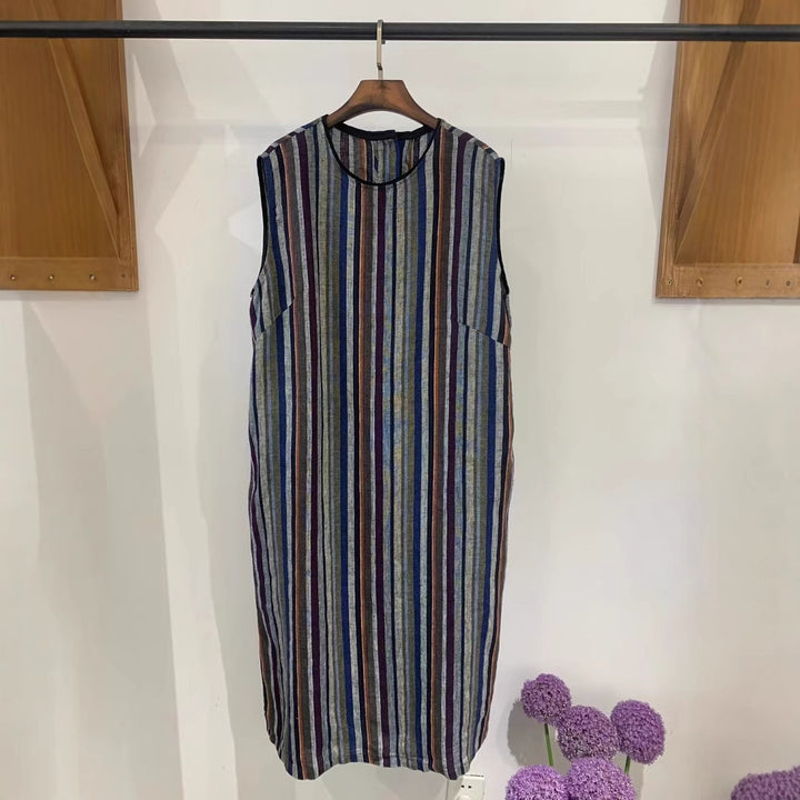 Dame Ærmeløs Denim Shiftkjole Stilla