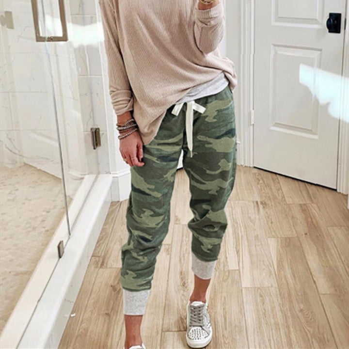 Dame Camo Print Joggingbukser Stilla