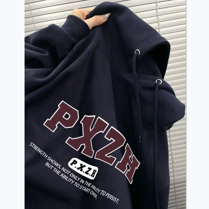 Kvinders hættetrøje med inspirerende slogan motiv Stilla