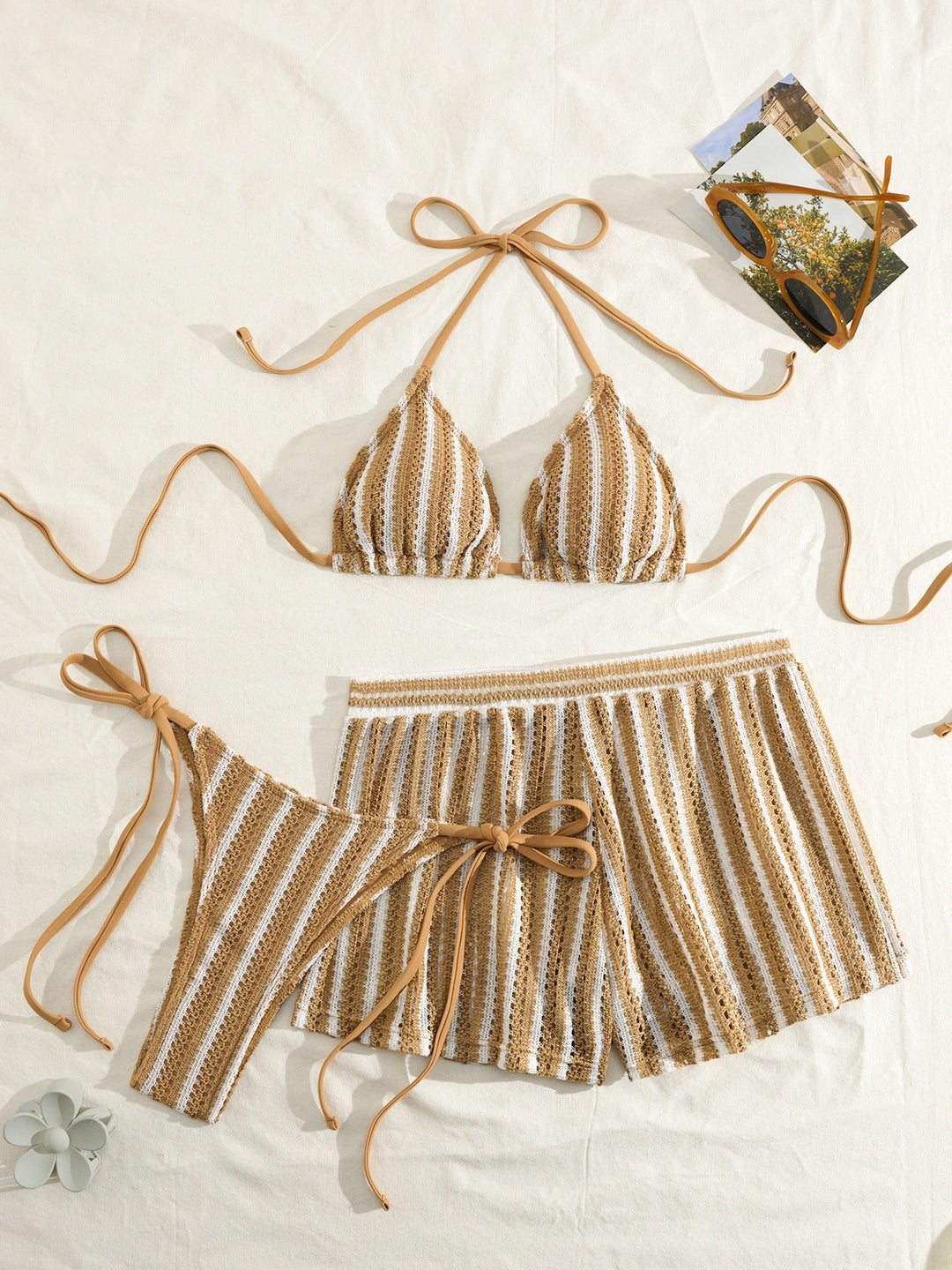 Dame To-delt Strandoutfit Skovae