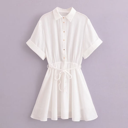 Stilla | Lace-Up Krave Chic Skjorte Kjole