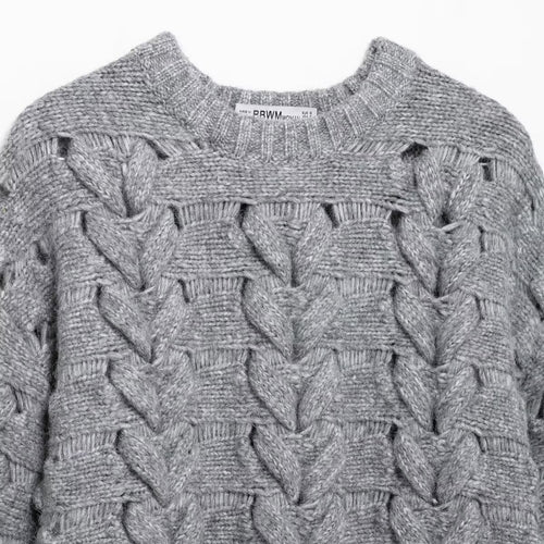 Femme Chunky Kabel Strikpullover Stilla