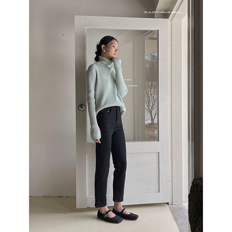 Dame Slim-Fit Bukser med høj talje og elastisk materiale Stilla
