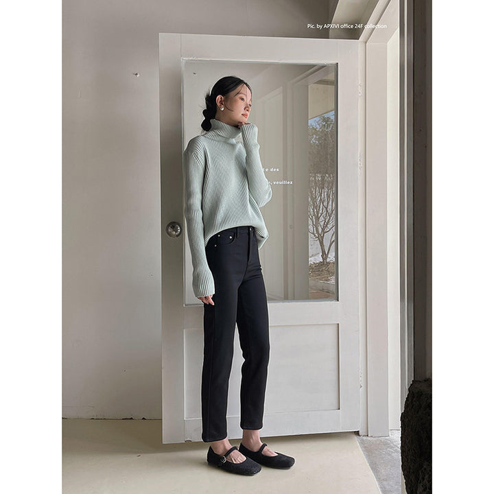 Dame Slim-Fit Bukser med høj talje og elastisk materiale Stilla