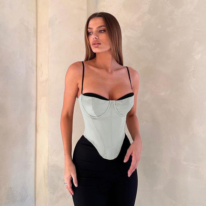 Dame skulptureret Korset-Top Stilla