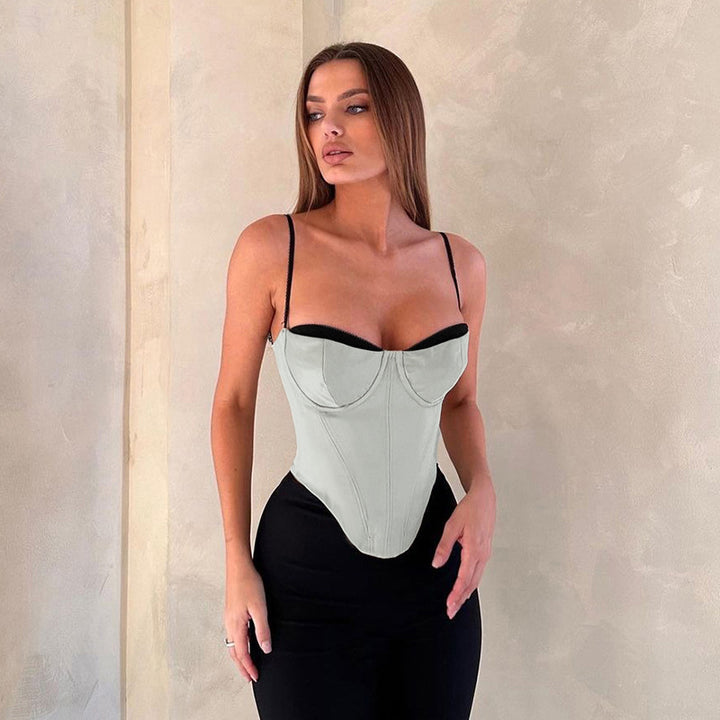 Dame skulptureret Korset-Top Stilla