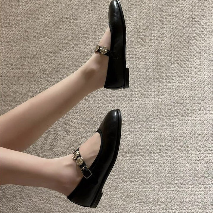 Dame Elegant Pyntet Mary Jane Ballerinas Stilla