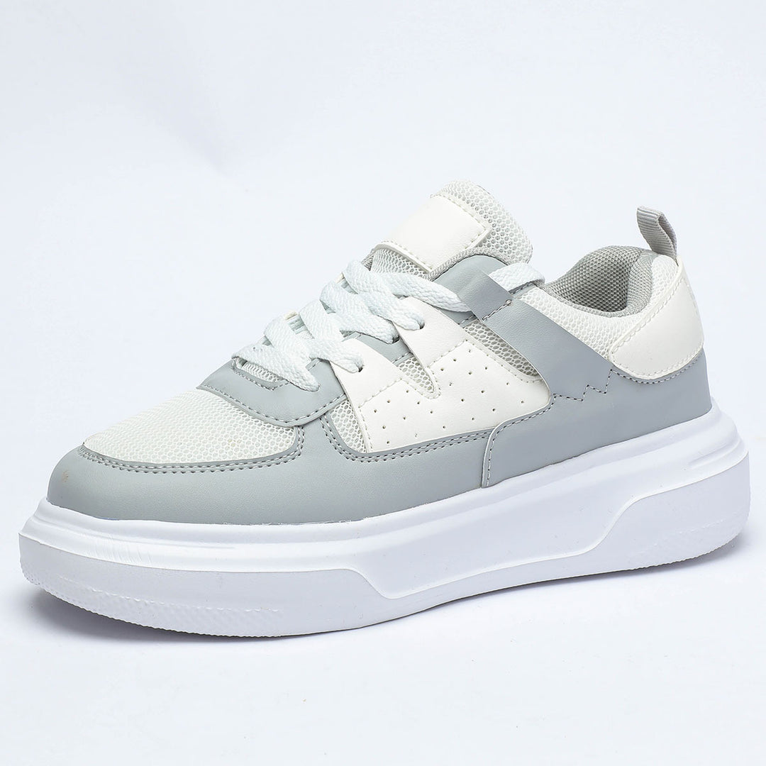 Dame snørebånd-sneakers med åndbart overmateriale og skridsikker sål Stilla