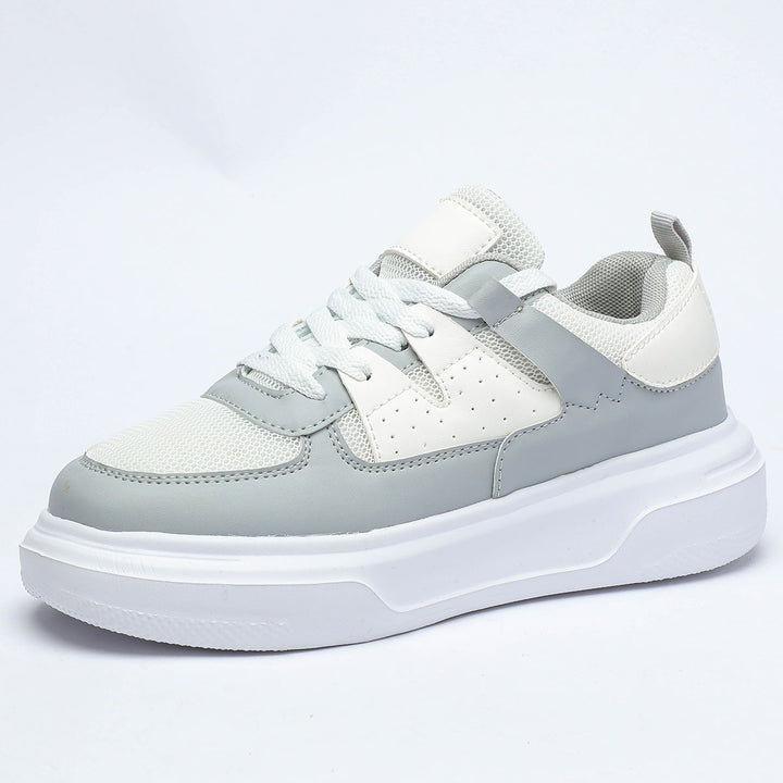 Dame snørebånd-sneakers med åndbart overmateriale og skridsikker sål Stilla