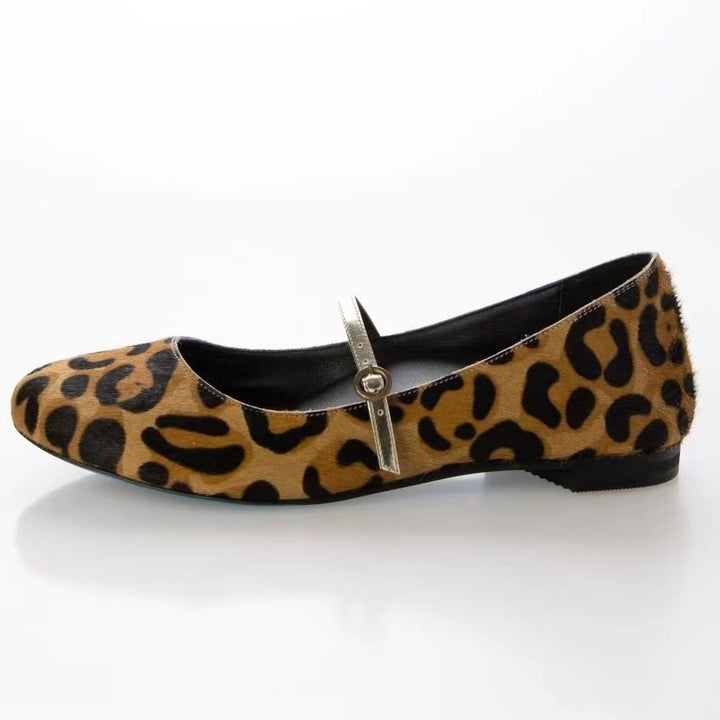 Femme Chic Leopardmønster Ballerinas Stilla
