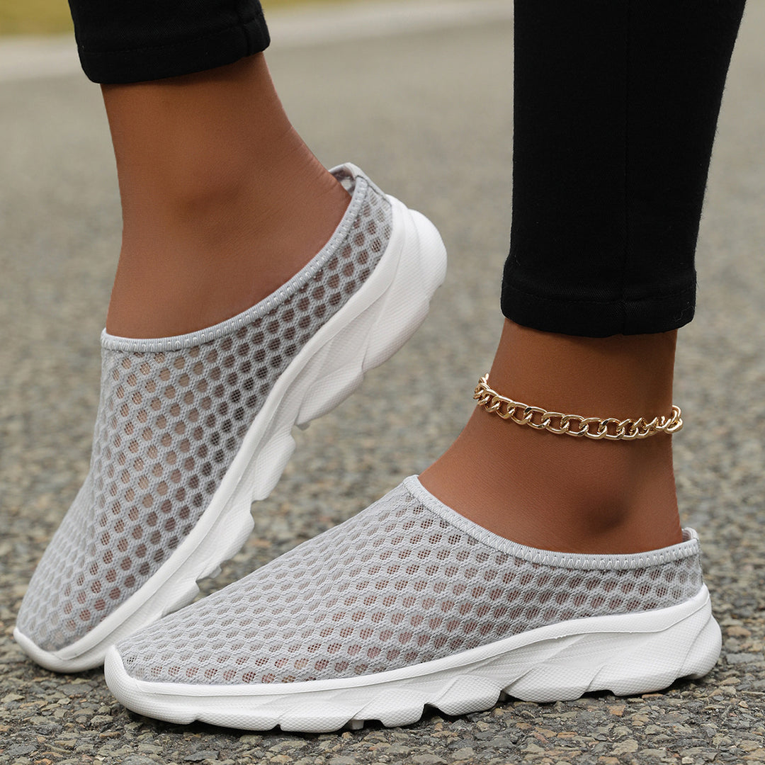 Herren Åndbare Slip-On Sneakers med Tilpasningsdygtigt Mesh-Design Stilla