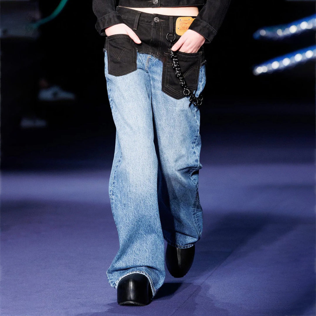 Kvinder Bred Jeans Stilla