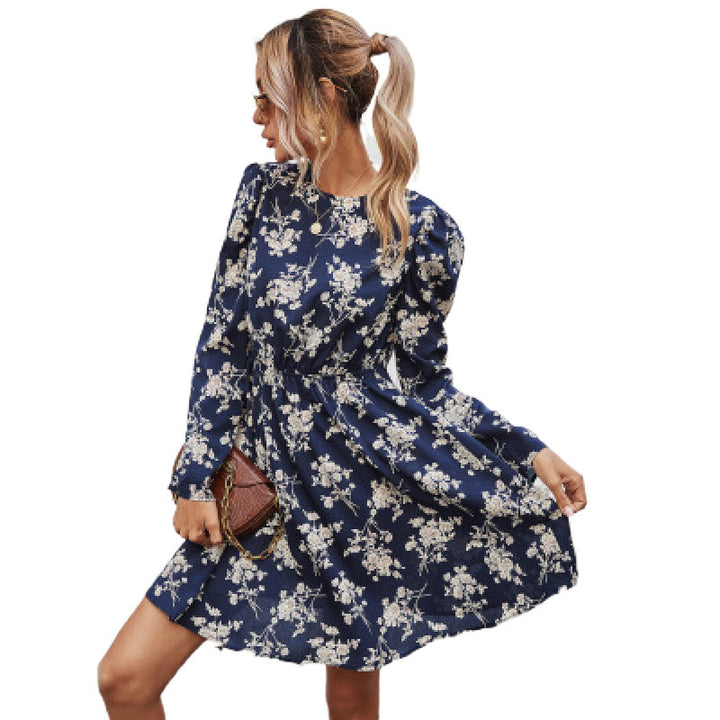Dame blomsterprint mini kjole Stilla