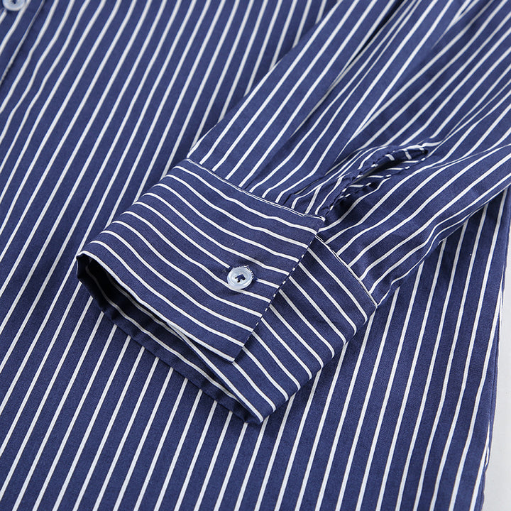 Dame Oversized Skjorte med moderne striber og afslappet snit Stilla