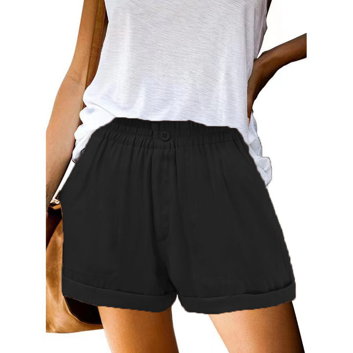 Dame fritids shorts med elastisk talje og trendy design Stilla