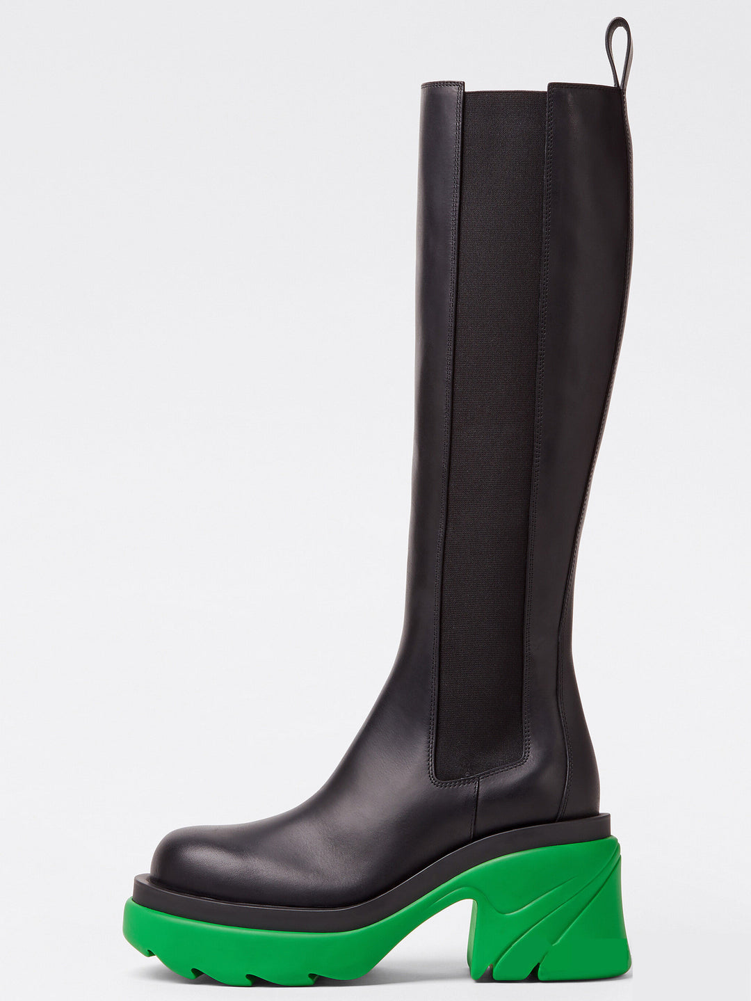 Femme Chunky Platform Ankellange Støvler med Iøjnefaldende Farveblokdesign Stilla