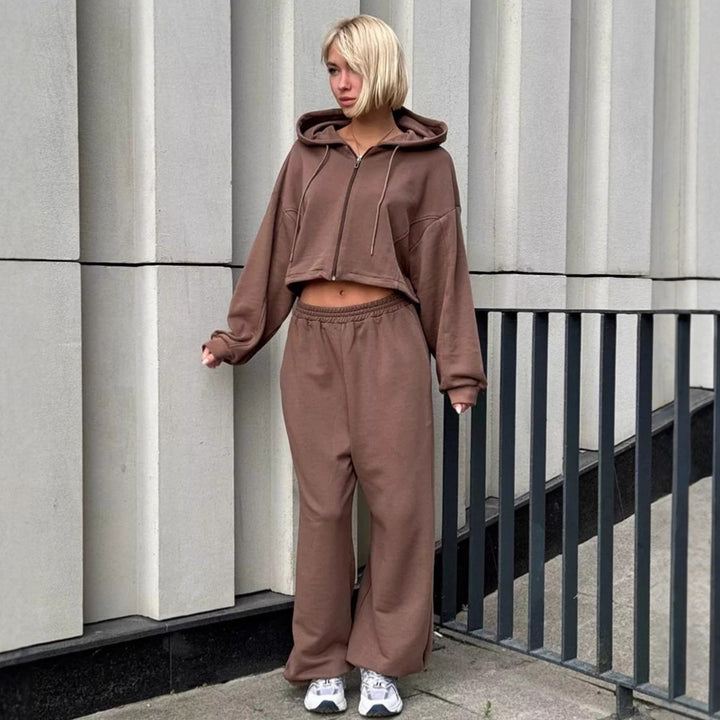 Kvinders oversized fritidshoodie med løs pasform og dybe lommer Skovae