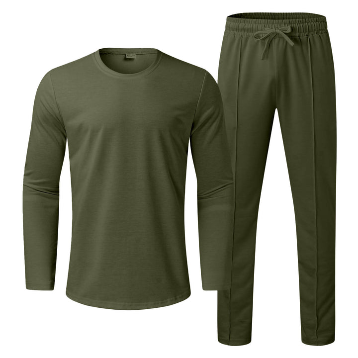 Herrer fritids-loungewear-sæt med langærmet trøje og komfortable joggingbukser Stilla