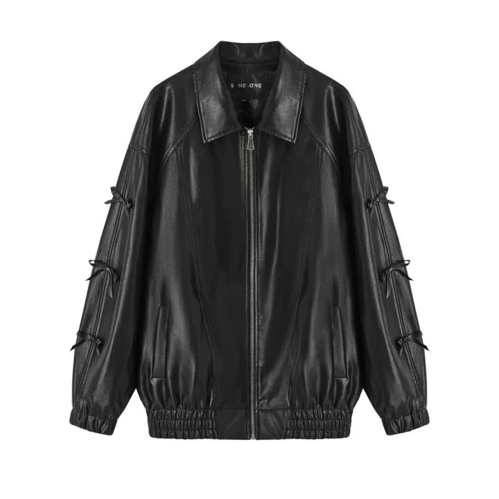 Femme Chic Fauxlæder Utility Jakke Stilla