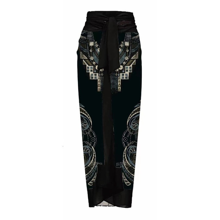 Dame én-delt badeshorts med floral 3D-design Skovae