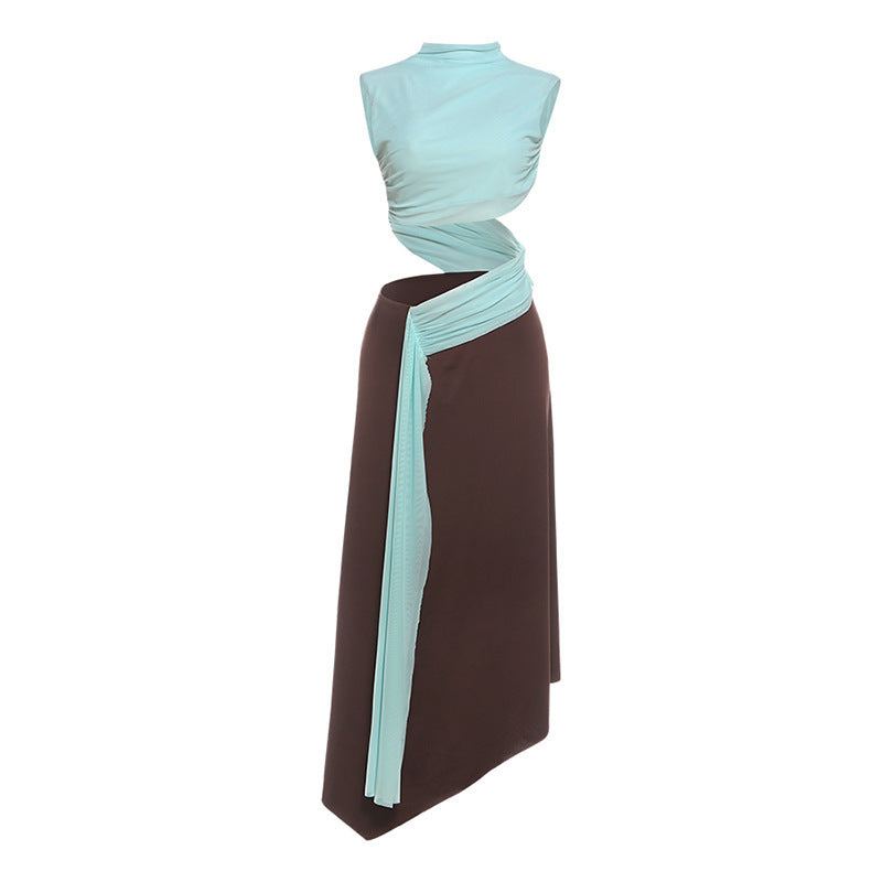 Dame vikkelkjole med moderne draperingsdesign og elegant snit Skovae