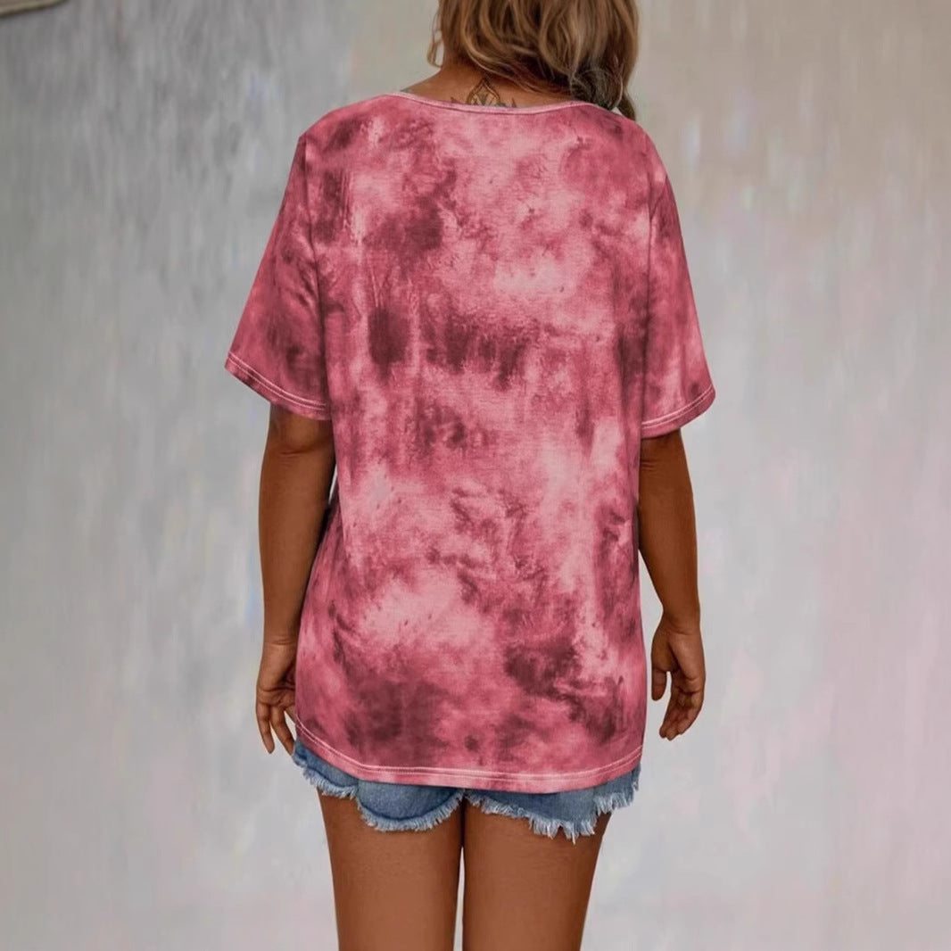 Dame Snørrebånd-Tie-Dye-Oberdel Stilla