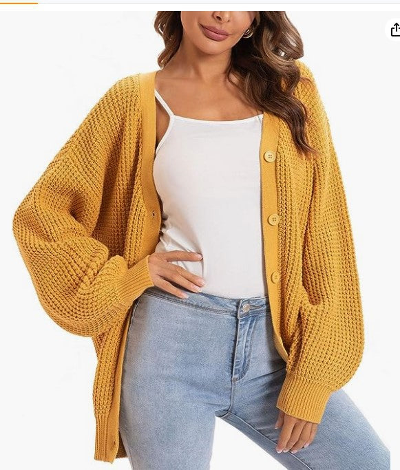 Kvindernes chunky strik cardigan med en afslappet pasform Stilla