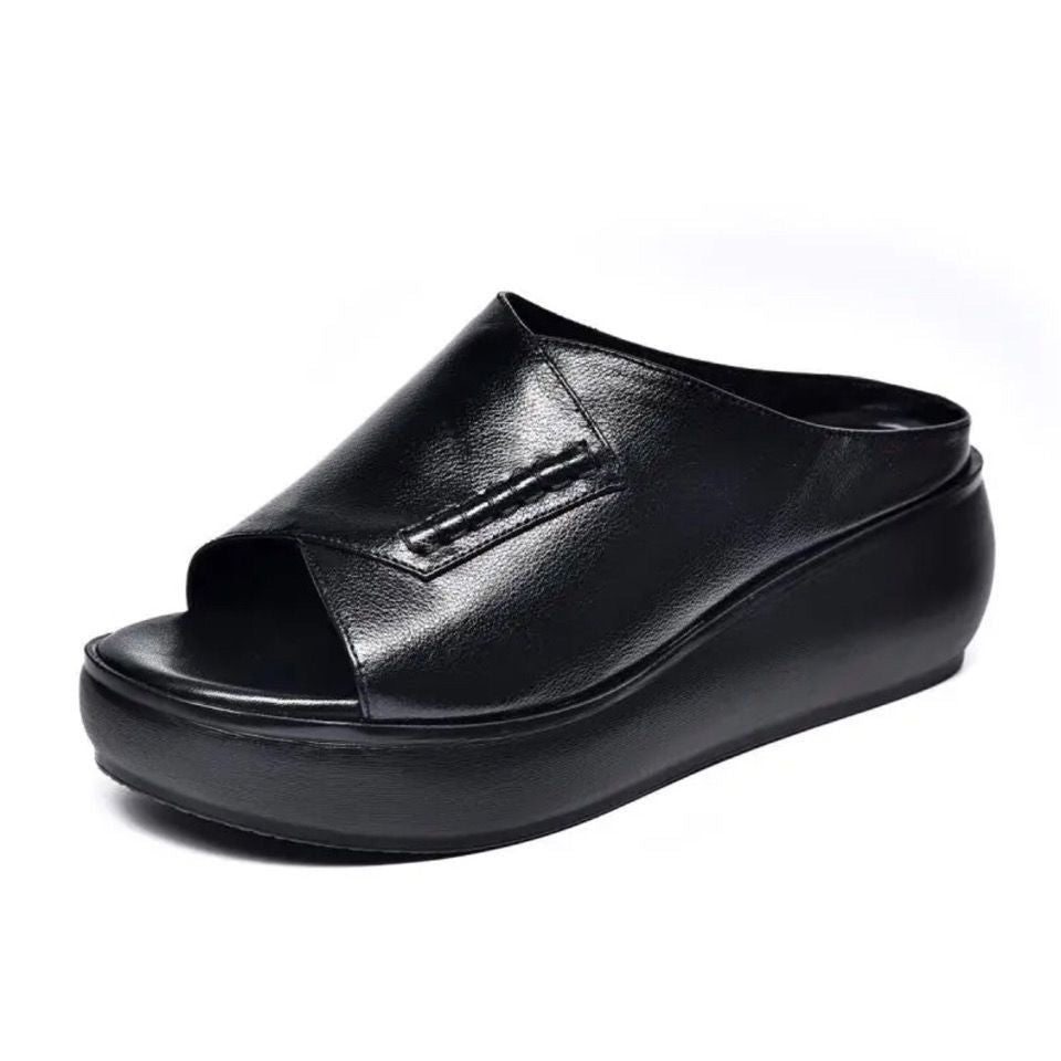 Dame nan ortopædisk inspirerede slip-on mule med viskoelastisk memory fodseng Skovae
