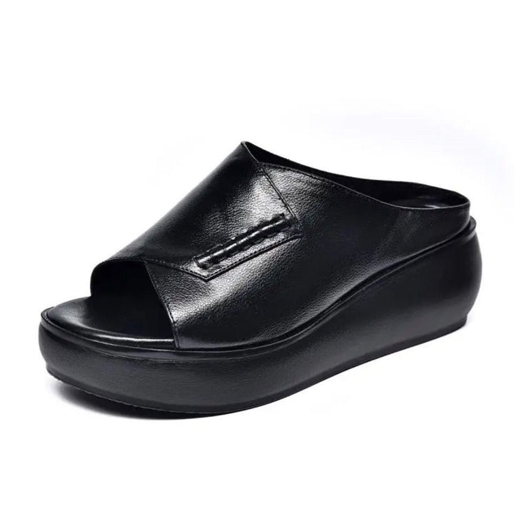 Dame nan ortopædisk inspirerede slip-on mule med viskoelastisk memory fodseng Skovae