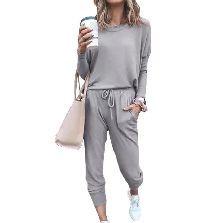 Dame Lækker Lounge-jumpsuit med praktiske lommer og behageligt taljebånd Stilla