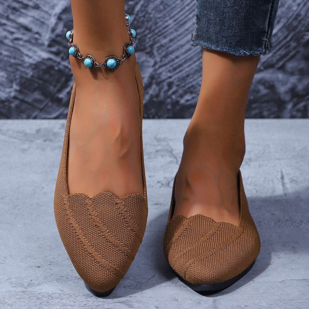 Dame Struktur Strik Ballerina Ballerinas Stilla