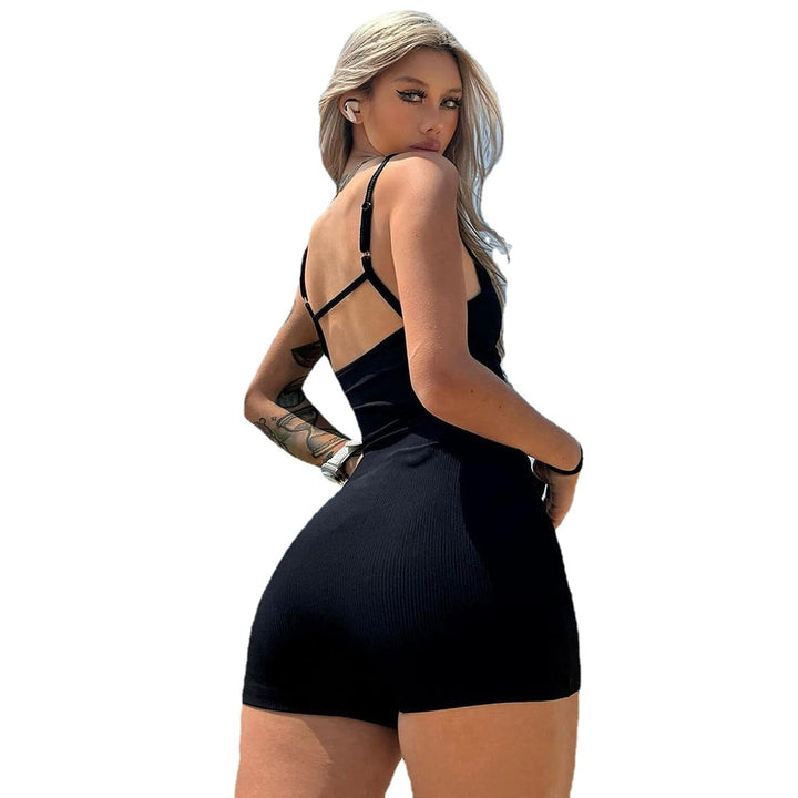 Dame Ribbstrik Bodycon Jumpsuit Stilla