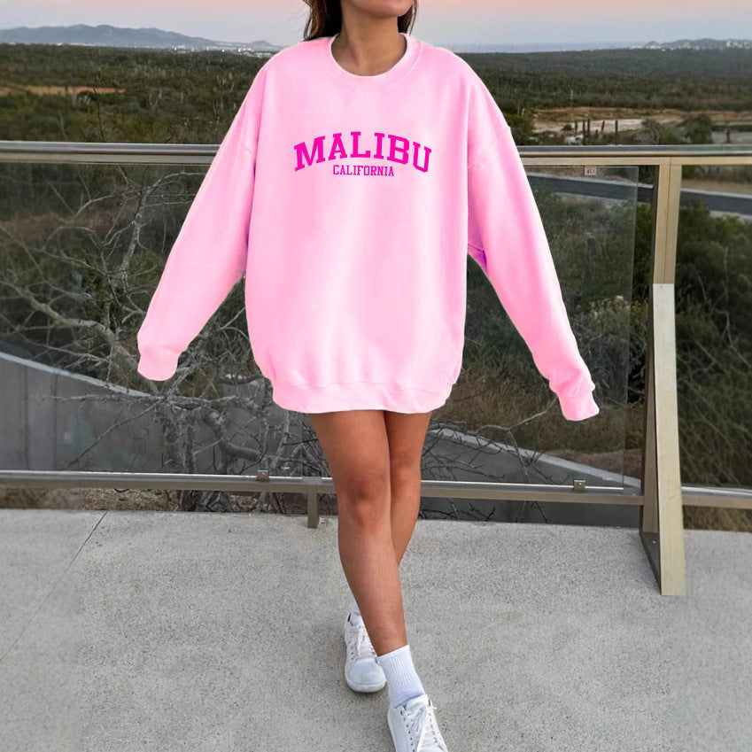 Kvinders sweatshirt med afslappet California-logo og blødt materiale Stilla