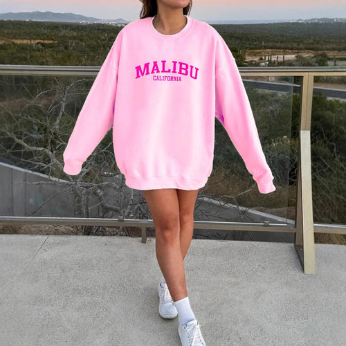 Kvinders sweatshirt med afslappet California-logo og blødt materiale Stilla