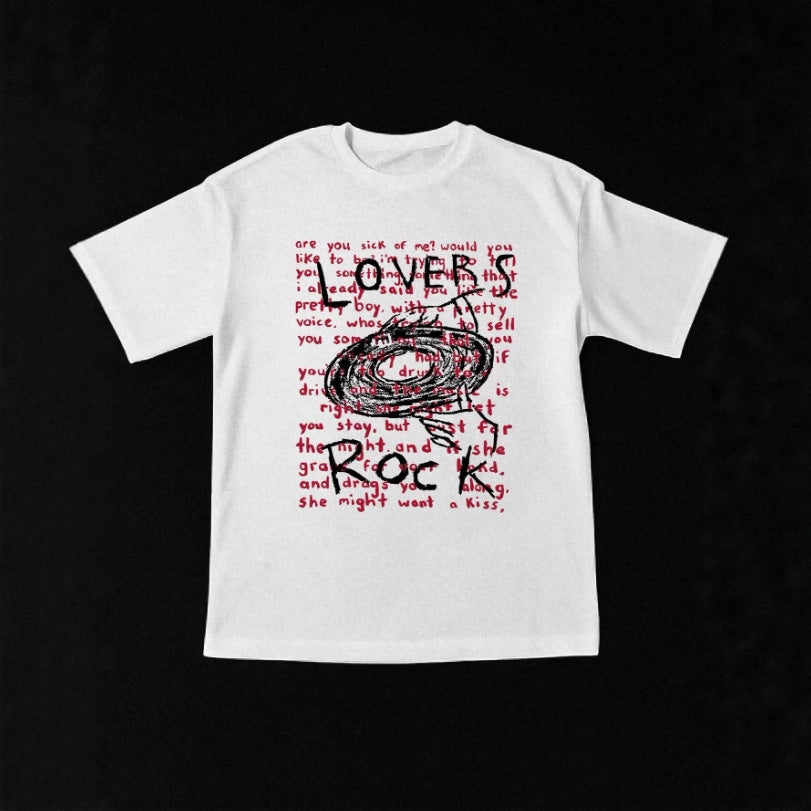 Dame Grafik T-shirt med kreativ tekst og afslappet pasform Skovae