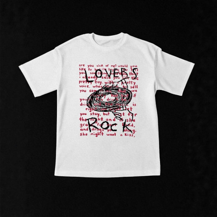 Dame Grafik T-shirt med kreativ tekst og afslappet pasform Skovae