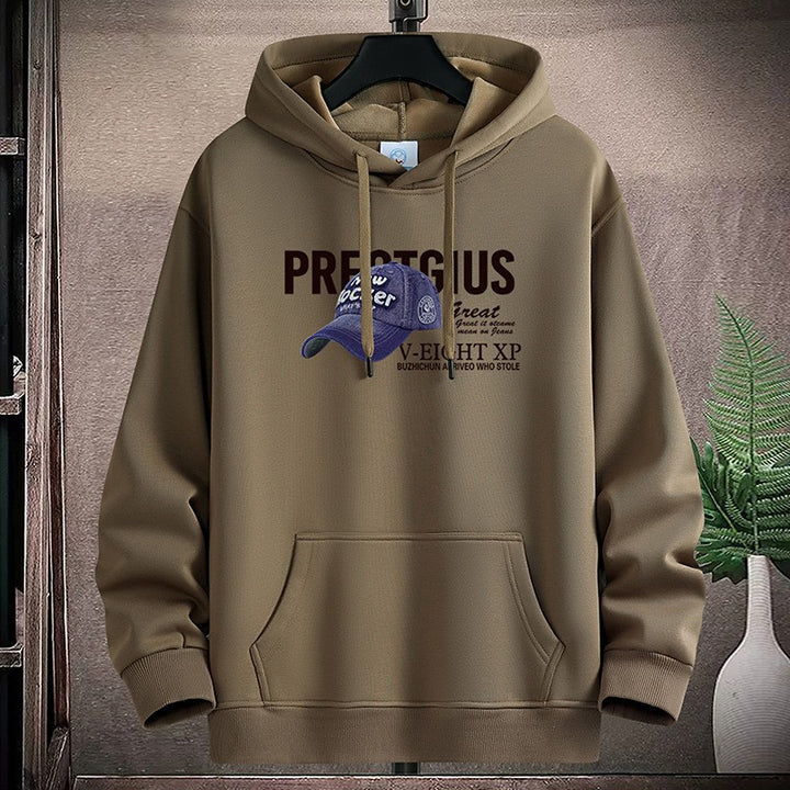 Dame Hoodie med kreativt grafisk design og praktiske kængurulommer Skovae