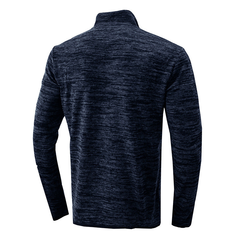 Herrer sweater med halvmund lynlås Stilla