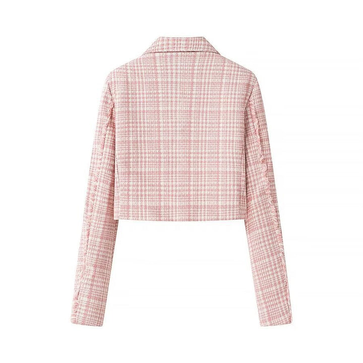 Femme Prikket Kort Blazer Stilla