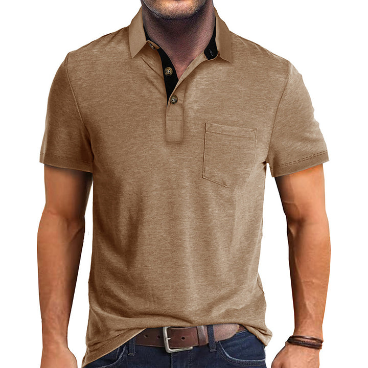 Herrer Polo-T-shirt med moderne designelementer Stilla