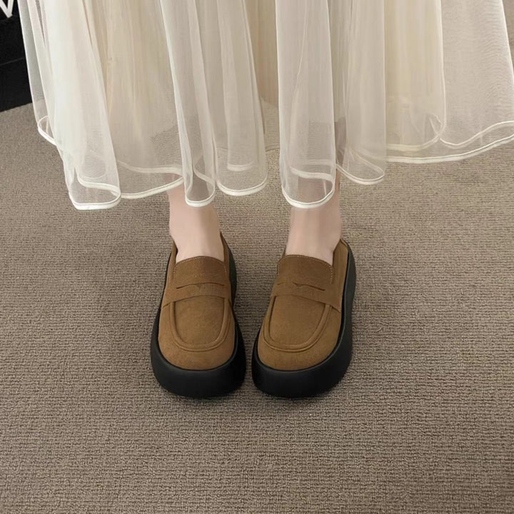 Dame platform-løb-sneakers med åndbar overmaterialestruktur og elastisk remdesign Stilla