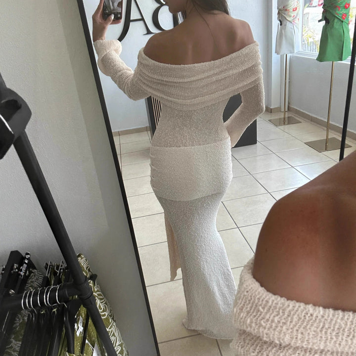 Dame Off-Shoulder Aftenkjole Skovae