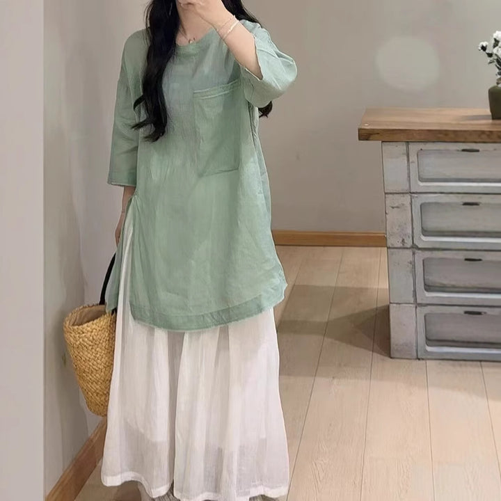 Femme Breezy Oversized Tunika-Top Stilla