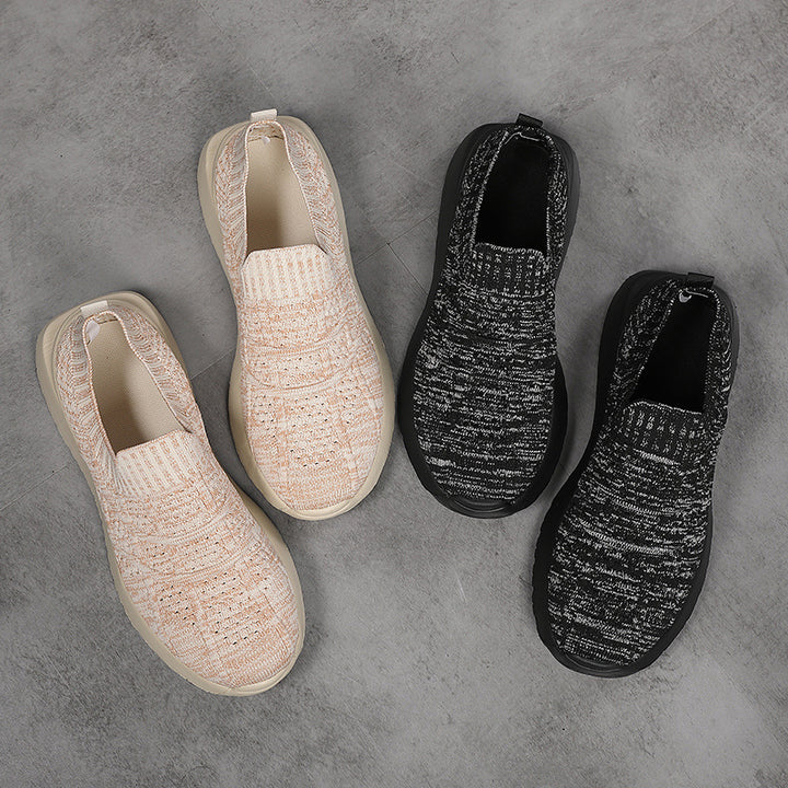 Dame Åndbare Strik Slip-On Sneakers Stilla
