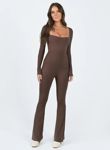Dame figurnærende jumpsuit Stilla